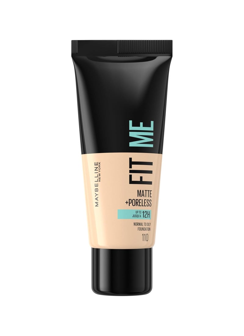 Maybelline New York Fit Me Matte + Poreless – 110 Porcelain - Image 1