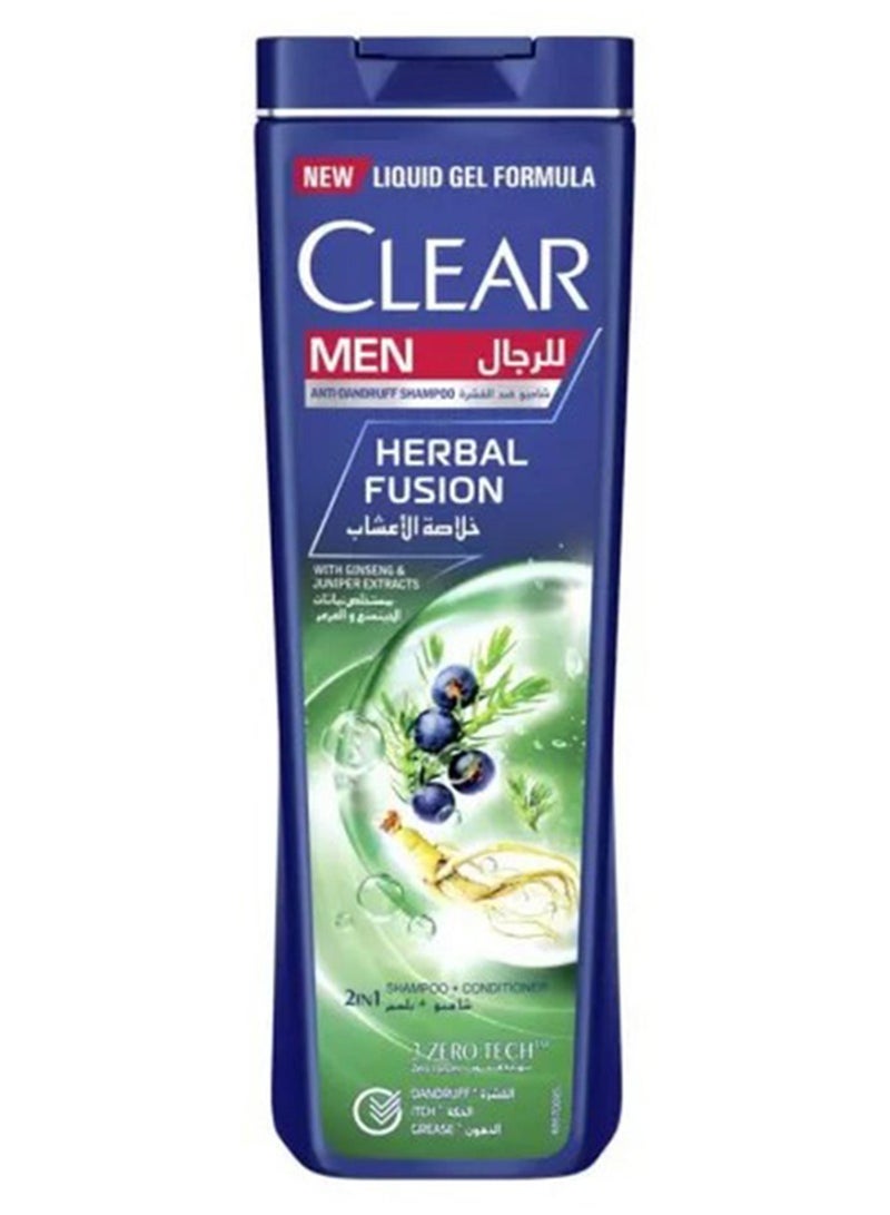 CLEAR 2In1 Shampoo And Conditioner For Men, Anti Dandruff Shampoo, Herbal Fusion 400ml - Image 1