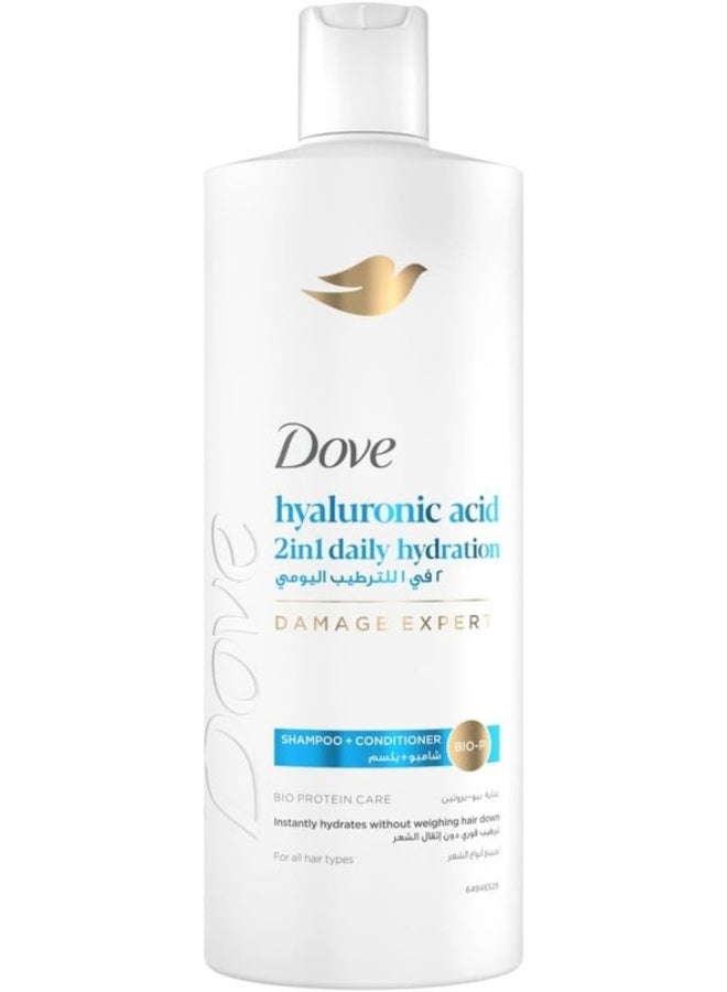Dove 2IN1 Daily Hydration Shampoo +Conditioner Bio Protein Care 400ml