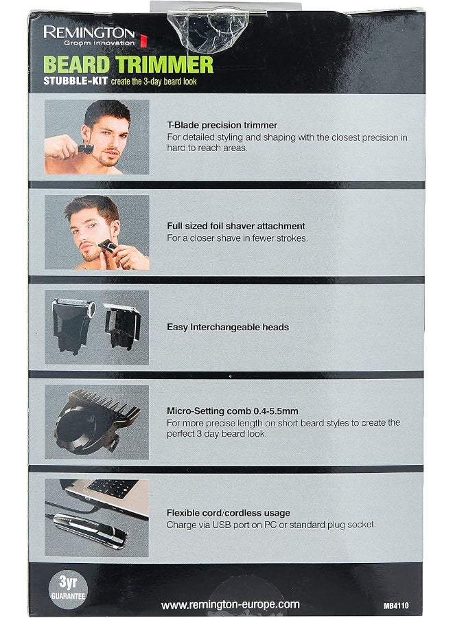 REMINGTON - Beard Trimmer Stubble Kit REMB4110 20.8x12.1x7.5cm - Image 1