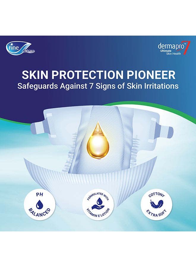 Fine Care - Incontinence Adult Diapers Breifs Large Size Waist 110-156 cm, Count 9 - Image 1