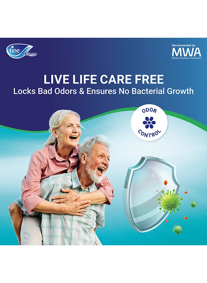 Fine Care - Incontinence Adult Diapers Breifs Large Size Waist 110-156 cm, Count 9 - Image 1