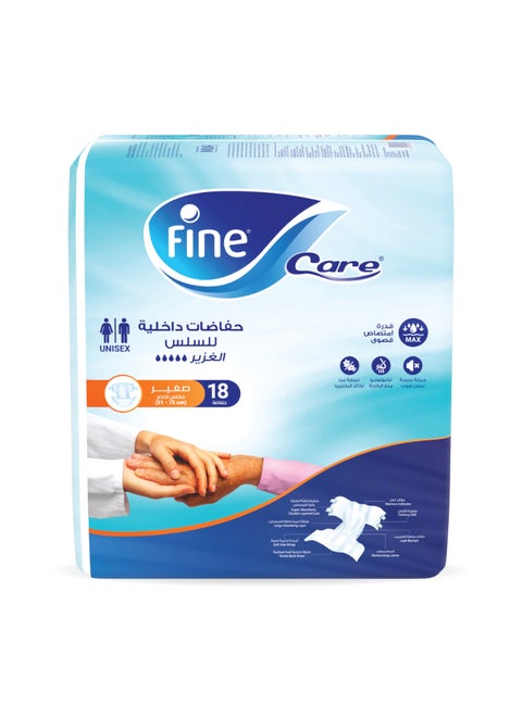 Incontinence Unisex Adult Diaper Brief - Small Waist Size 51-75cm 18 Diapers