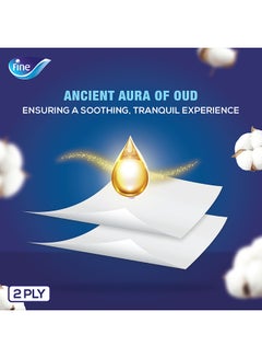 Fine Spiritual Royal Oud Wellness Scent Tissue 2 Ply, 100 Pulls White  - Image 2
