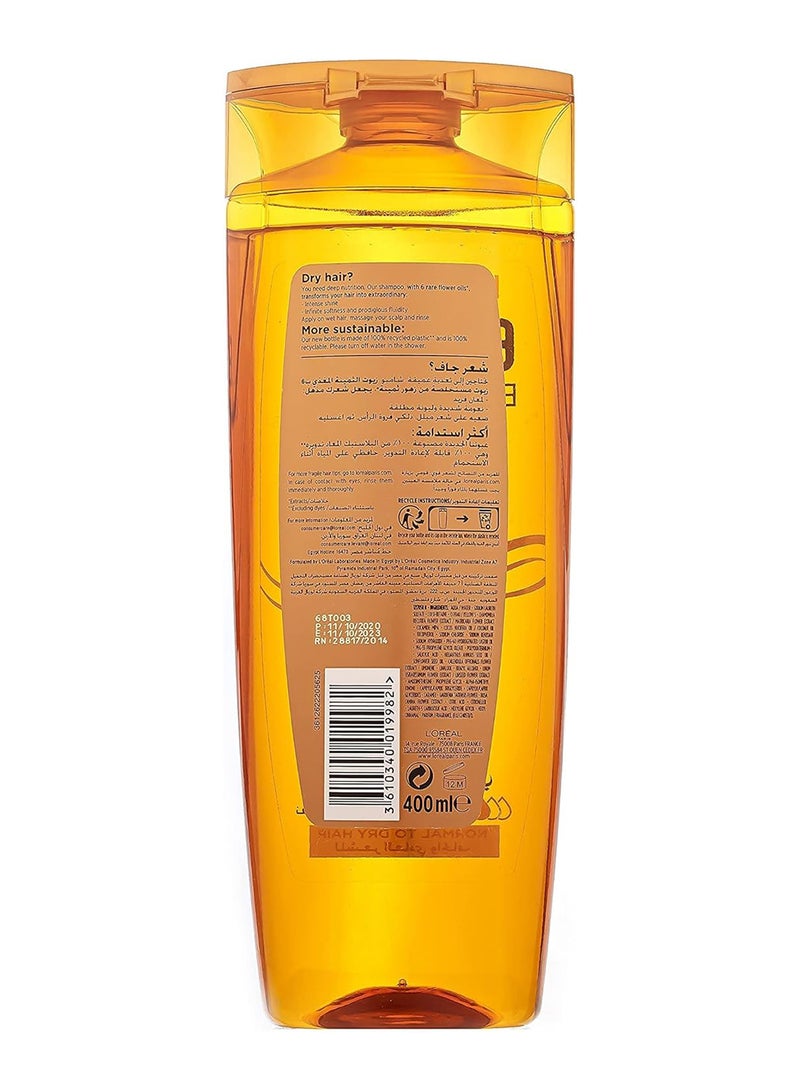 L'OREAL PARIS Elvive Extraordinary Oil Shampoo, Normal to Dry Clear 400ml - Image 2