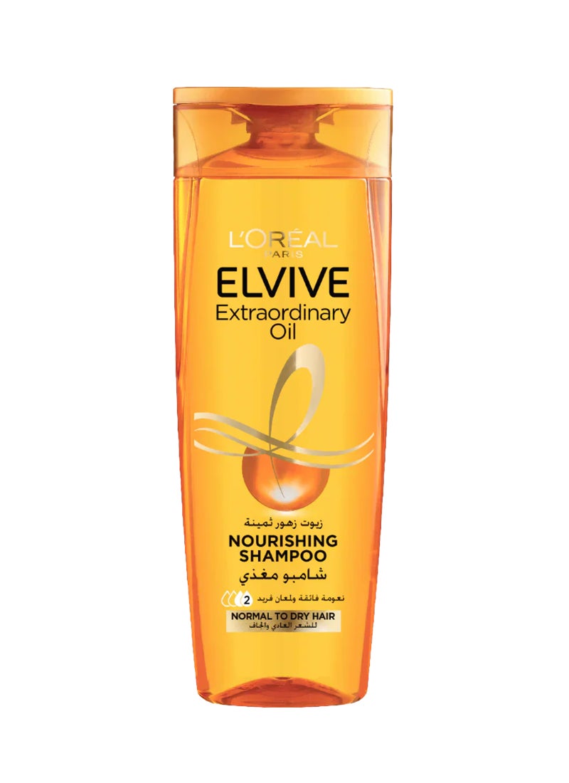 L'OREAL PARIS Elvive Extraordinary Oil Shampoo, Normal to Dry Clear 400ml - Image 1