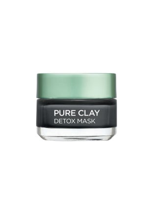 Pure Clay Black Face Mask with Charcoal, Detoxifies And Clarifies Grey 50ml - pnsku/N11077295A/45/_/1697706380/b0e27a69-d994-49be-b1e6-275082431de6