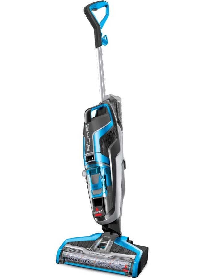 Bissell Crosswave All-In-One Multi-Surface Floor Cleaner 1713 2-In-1 Wet & Dry Cleaning, Vacuums & Washes Simultaneously, Works On Hard Floors & Area Rugs | 2-Year Warranty 0.62 L 560 W 1713 Titanium Blue - Image 1