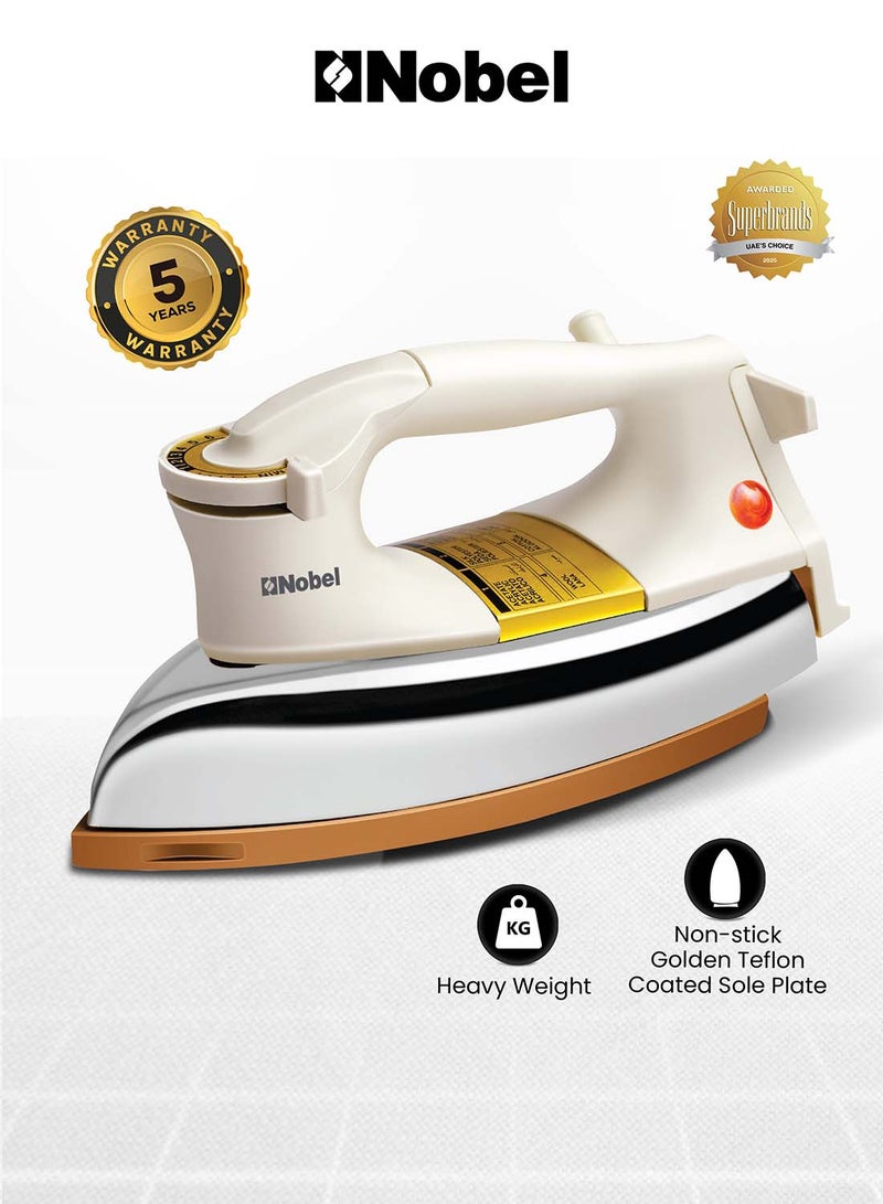 نوبل جهاز كي شديد التحمل للكي الجاف 1000 W NDI707 فضي - Image 1