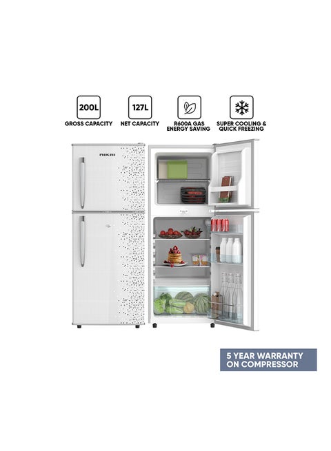 ثلاجة ببابين وخاصية إذابة الثلج 313 kW NRF200DN3M