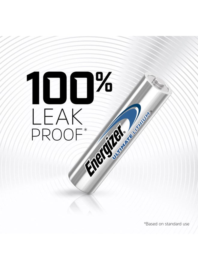 Energizer Ultimate Lithium AAA Batteries Pack of 4 Silver - Image 3