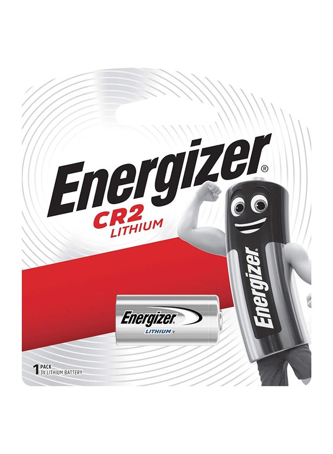 Energizer CR2 Lithium battery Pack of 1 Silver/Black