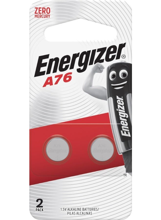 Energizer Energizer A76 Alkaline Batteries Pack of 2 Silver  - Image 2