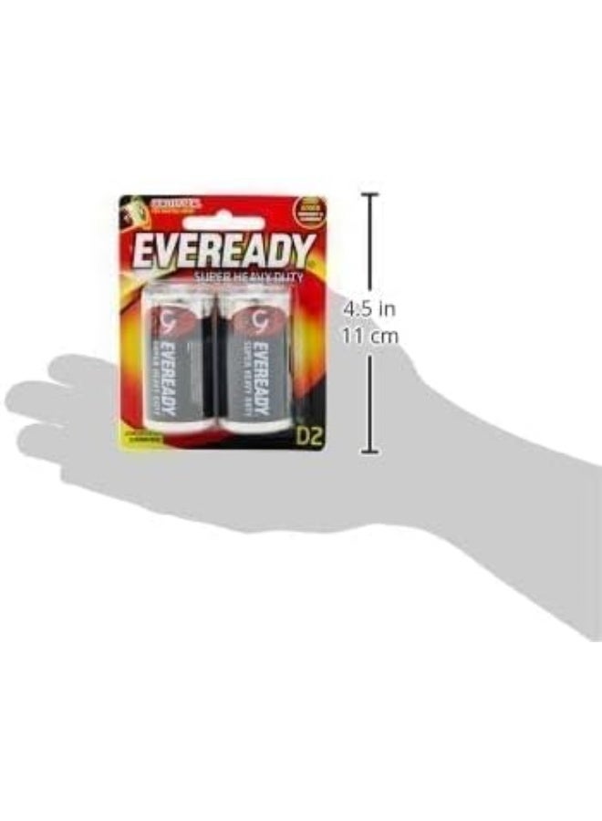 Eveready - 2 D Black Blister Card Multicolour - Image 1