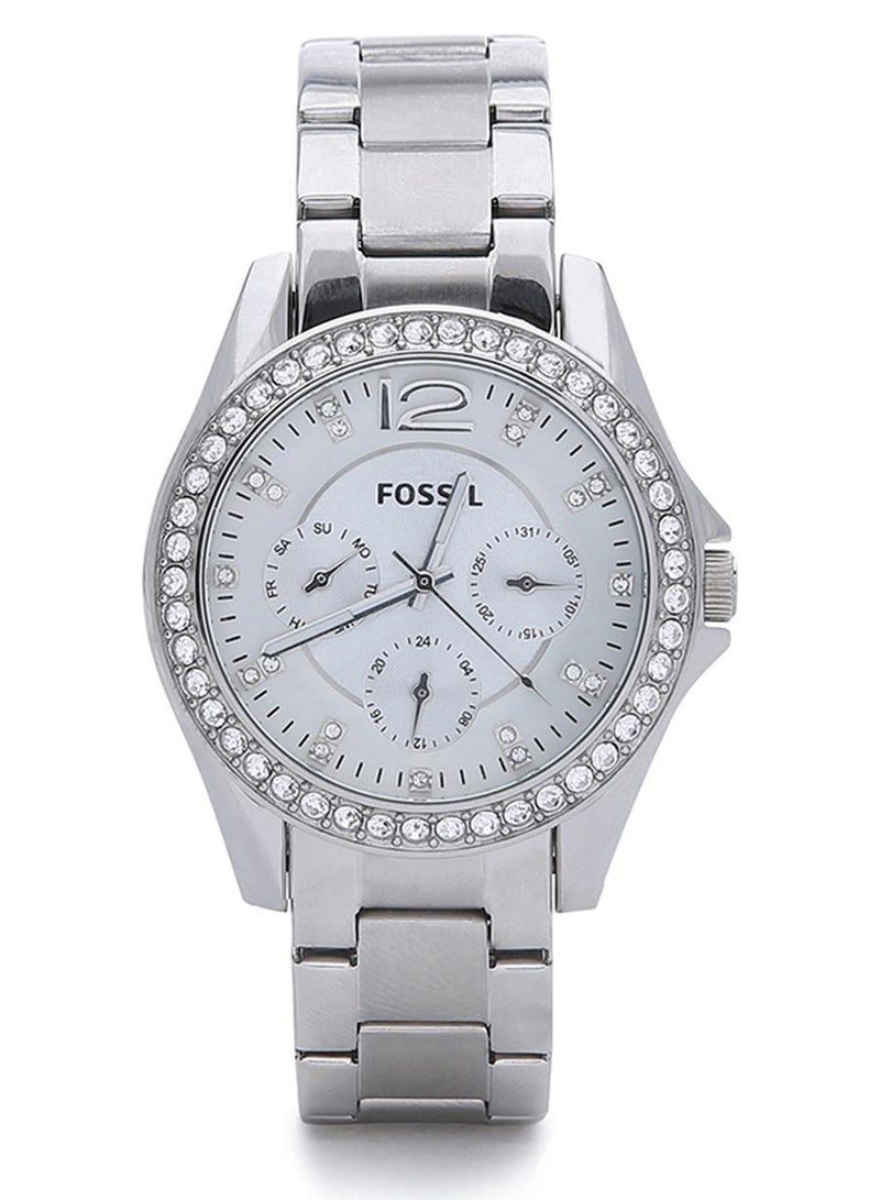 FOSSIL Women's Stainless Steel Analog Watch ES3202 - 38 mm - Silver - Image 1