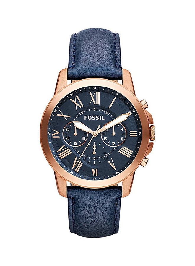 FOSSIL - Men's Leather Analog Watch FS4835 - Image 1
