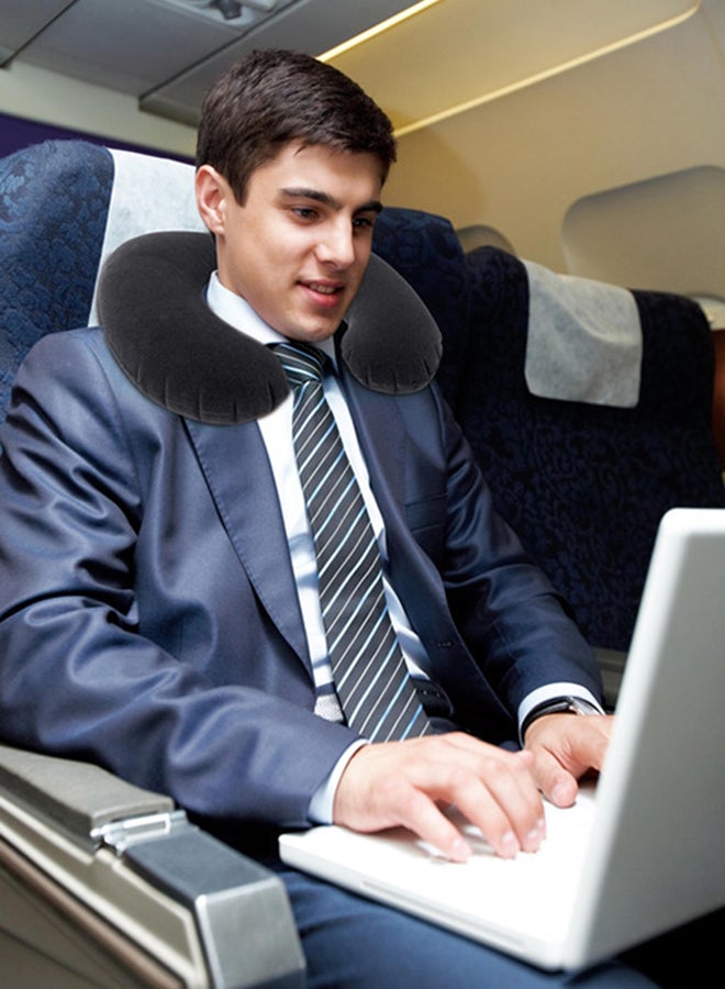 INTEX Travel Pillow Polyester Black 36x30x10cm - Image 4