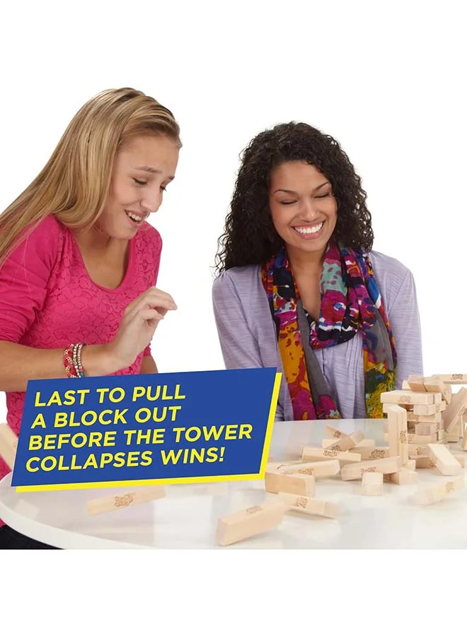 Hasbro - duplicate brand Classic Jenga Game - 54 Pcs Genuine Hardwood Blocks, Jenga Stacking Tower Party Game For Family And Kids Ages 6+, Fun Birthday Gift & Gift For All Occasions, 8.1x8.1x28cm 1 or More Players Players