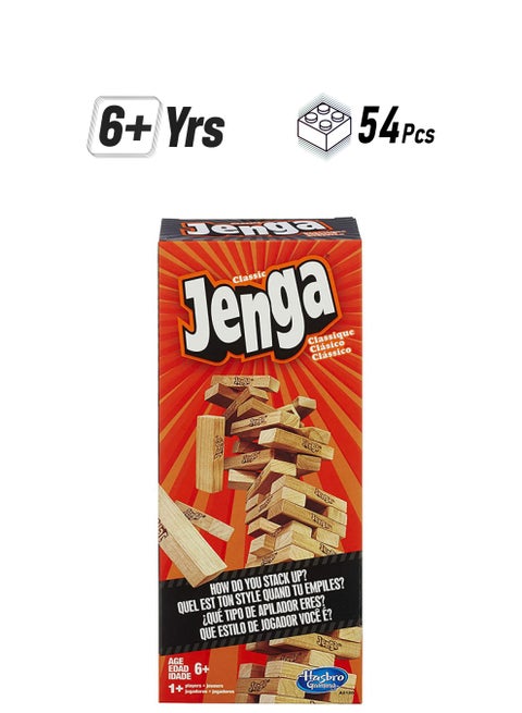 A2120 54-Piece Jenga Puzzle Game Set 54 6+ Years