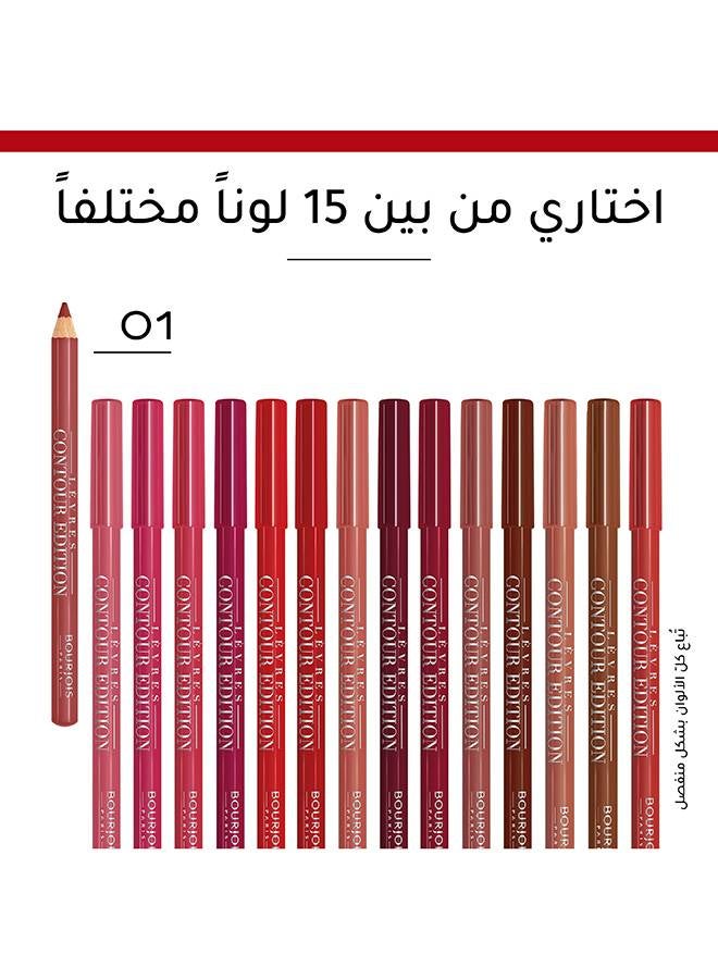 BOURJOIS PARIS - Levres Contour Edition Lip Pencil 1.14 g 01 Nude Wave - Image 1