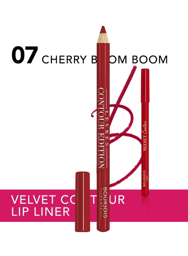 BOURJOIS PARIS Bourjois Velvet Contour Lip Liner - 1.14 Grams 07 - Cherry Boom Boom  - Image 2