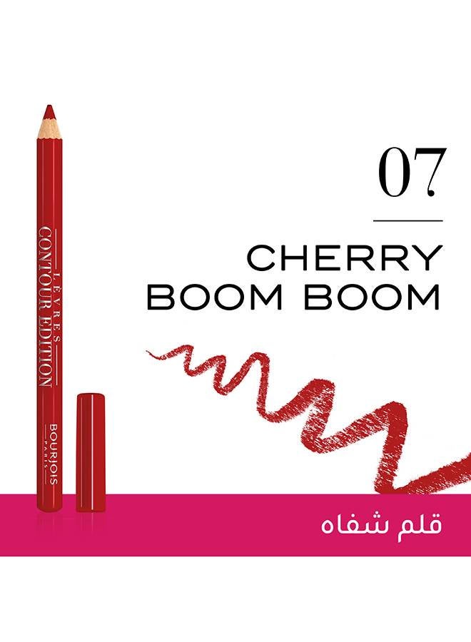 BOURJOIS PARIS Bourjois Velvet Contour Lip Liner - 1.14 Grams 07 - Cherry Boom Boom  - Image 3