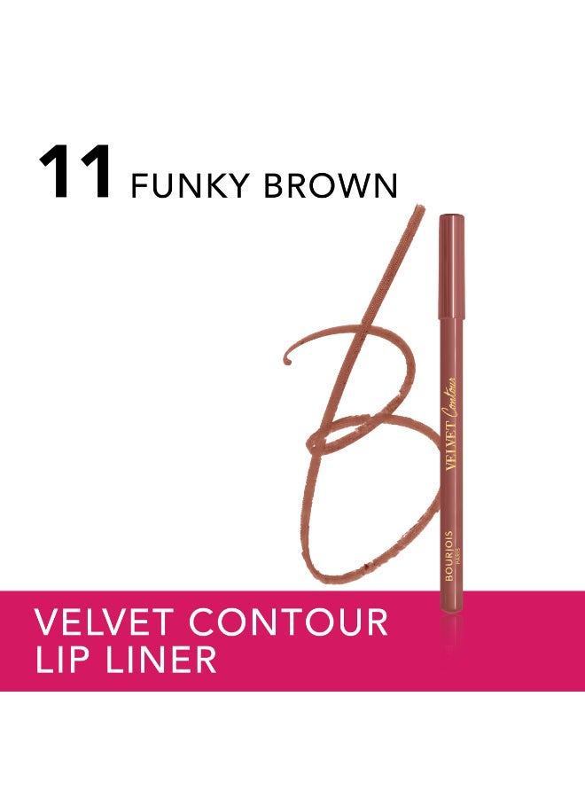 BOURJOIS PARIS - Levres Contour Edition Lip Pencil 1.14 g 11 Funky Brown - Image 1
