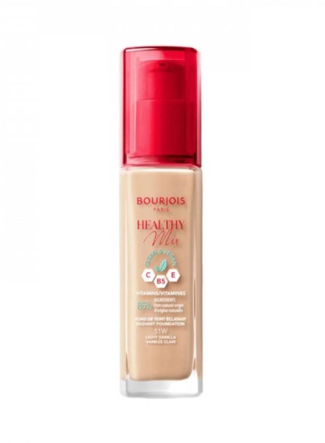 BOURJOIS PARIS Healthy Mix Anti-Fatigue Foundation 30 ml 51 Light Vanilla  - Image 1