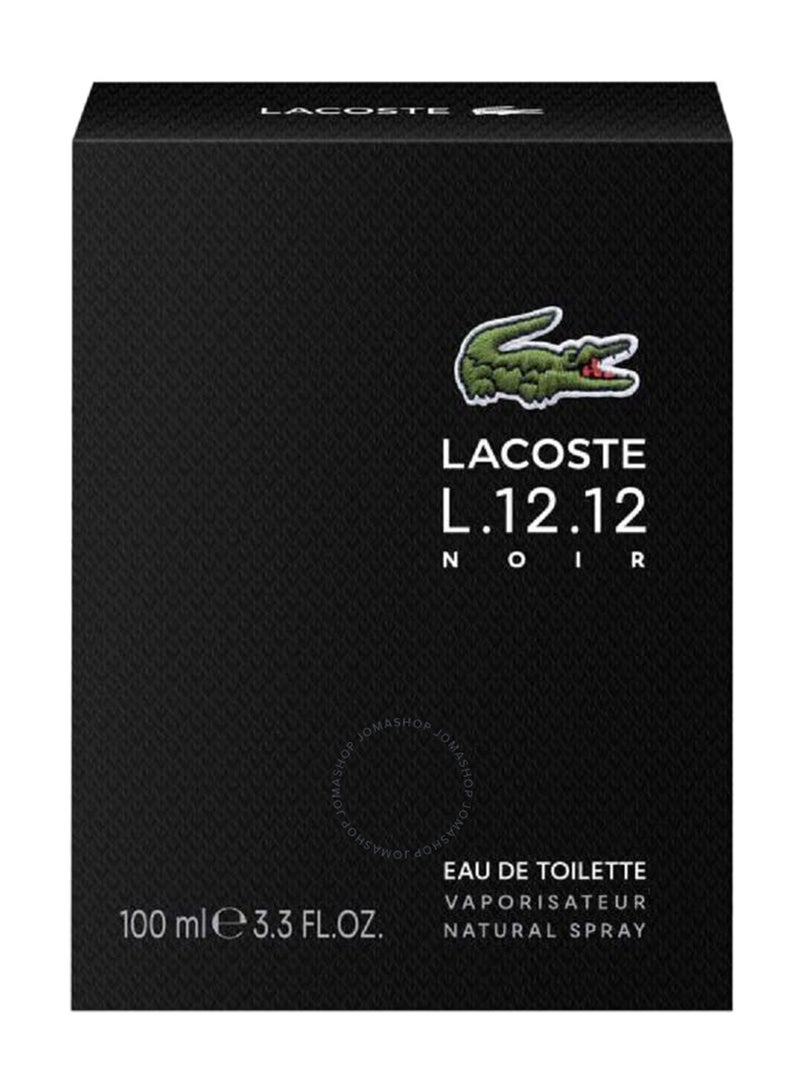 لاكوست عطر أو دي لاكوست L. 12.12 نوار EDT برائحة قوية 100ملليلتر  - Image 3
