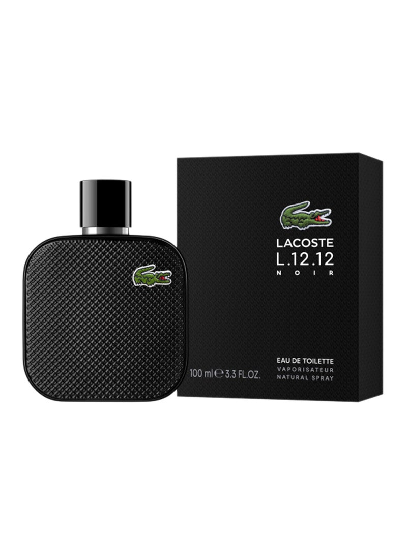 لاكوست عطر أو دي لاكوست L. 12.12 نوار EDT برائحة قوية 100ملليلتر  - Image 2