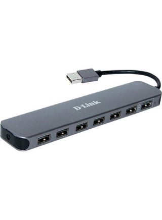 DUB-H7 7-Port High-Speed USB 2.0 Hub, Plug and Play, Fast Quick Charging Port, Compatible with Windows/Mac/Linux, Fast Charging USB HUB, DUB-H7 Black - pnsku/N11253430A/45/_/1721658353/185b666a-80b9-425d-9ab7-670474efc658