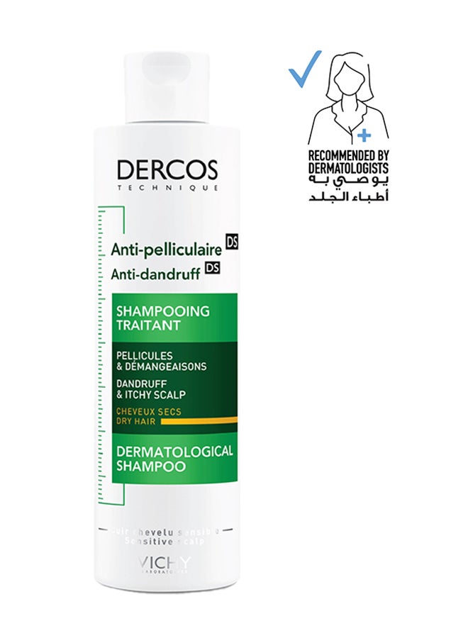 VICHY Dercos Anti Dandruff Shampoo For Dry Hair 200ml - Image 1