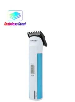 Rechargeable Hair Clipper With Stainless Steel Blade / USB Charging High Speed Motor And Cordless Functionality TravelFriendly Hair Clipper  SHC-1034 Blue/White