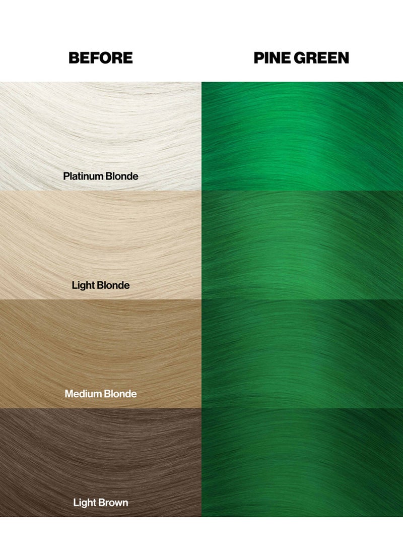 Crazy Color Semi Permanent Hair Color No. 46 Pine Green 100ml  - Image 4
