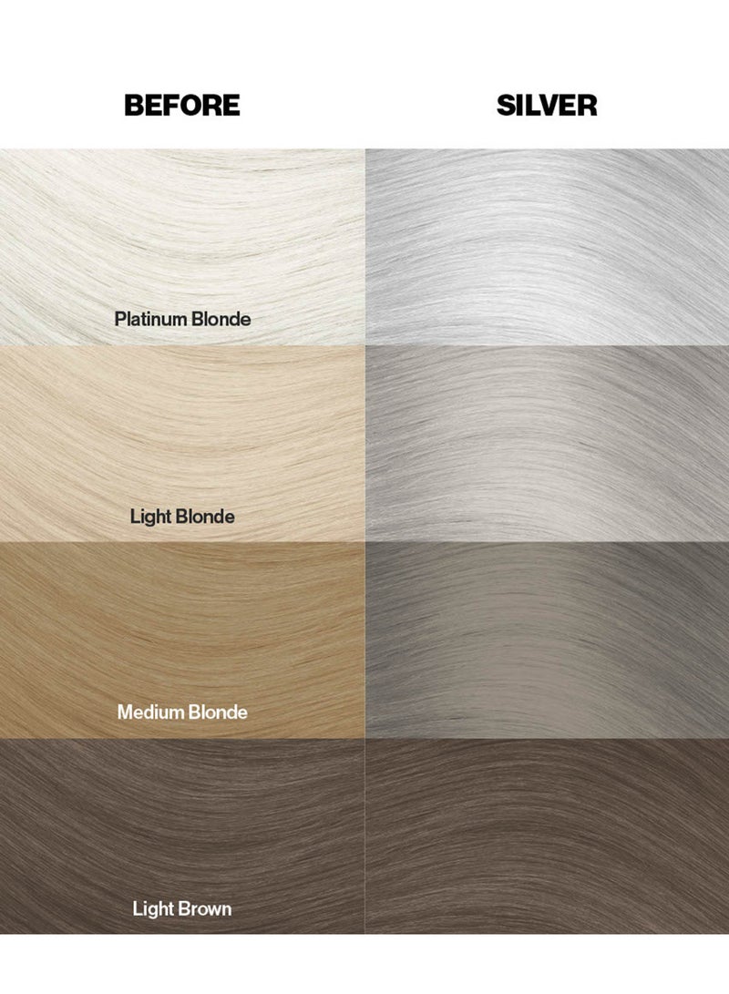 Crazy Color Semi Permanent Hair Color No. 027 Silver 100ml  - Image 4