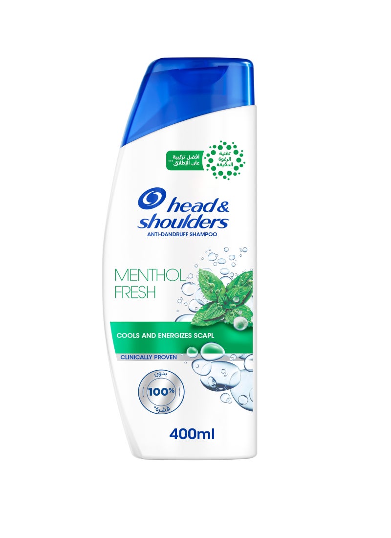 هيد آند شولدرز - شامبو المنثول المنعش المضاد للقشرة لحكة فروة الرأس 400 مل 400ml - Image 1
