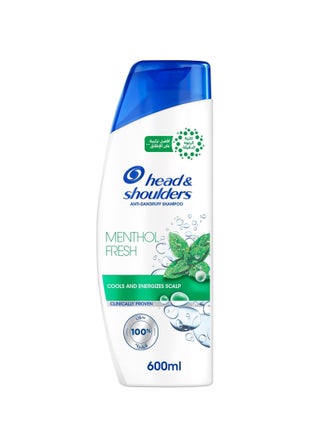 Menthol Fresh Anti Dandruff Shampoo Cools And Energizes Scalp 600ml