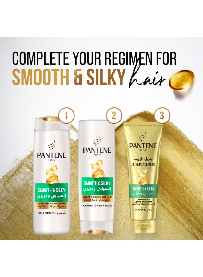 Pantene - Pro-V Smooth And Silky Shampoo Sleeks Roughest Hair 200ml - Image 1