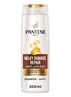 Pantene Pro-V Milky Damage Repair Shampoo Heals Damage And Fights Split Ends 200ml  - Image 1