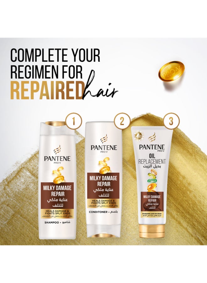 Pantene - Pro-V Milky Damage Repair Shampoo Heals Damage And Fights Split Ends 600ml - Image 1