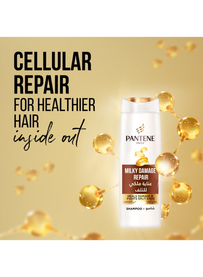 Pantene - Pro-V Milky Damage Repair Shampoo Heals Damage And Fights Split Ends 600ml - Image 1