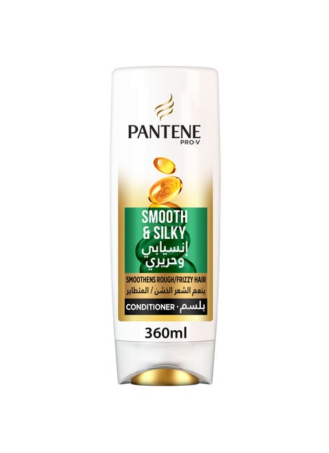 Pro-V Smooth And Silky Conditioner Sleeks Roughest Hair 360ml