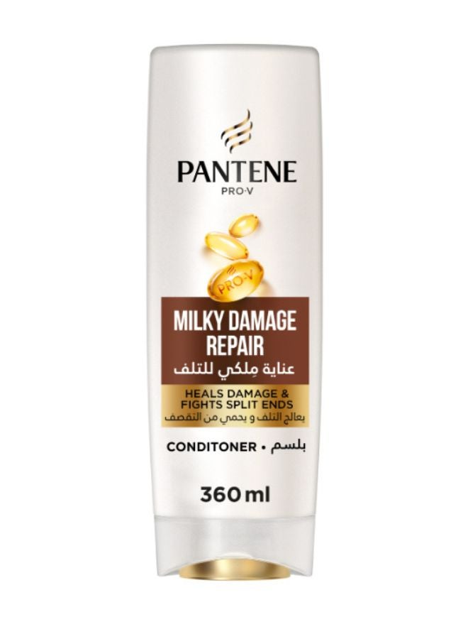 Pantene Pro-V Milky Damage Repair Conditioner Repairs Damaged Hair 360ml  - Image 1