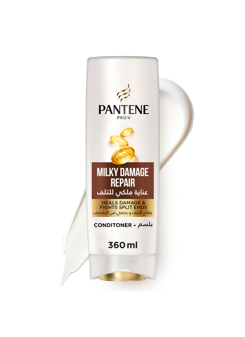 Pantene Pro V Milky Damage Repair Conditioner Repairs Damaged Hair 360ml - Image 1