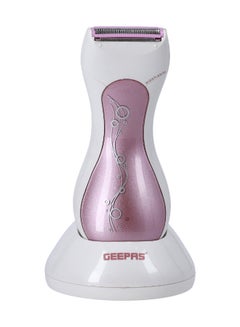 GEEPAS The Lady Shaver GLS8678 is a versatile and convenient grooming tool designed specifically for women White/Silver/Pink  - Image 1