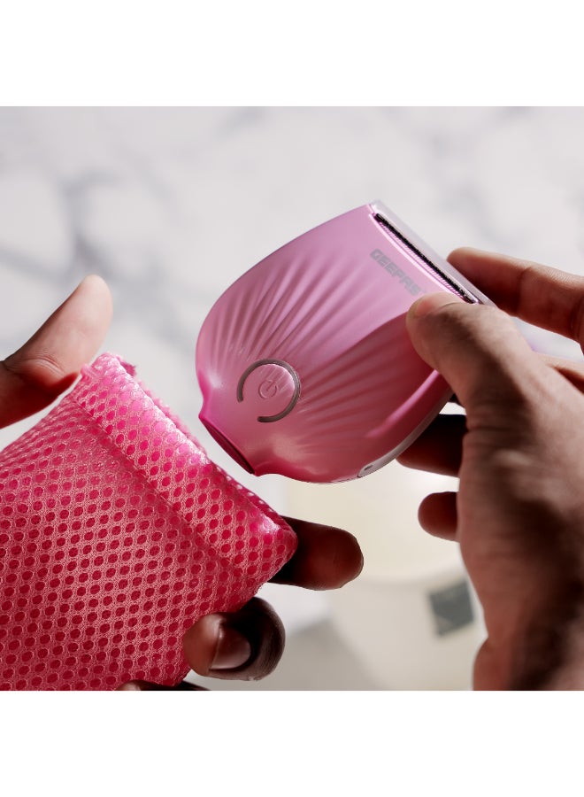 GEEPAS - Rechargeable Electric Mini Lady Shaver White and Pink - Image 1