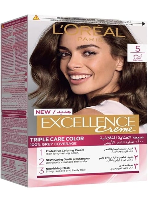 New Excellence Crème Hair Color - 5 Light Brown