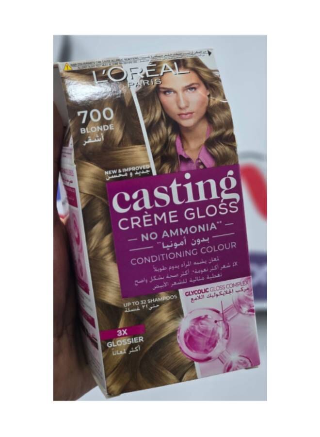 L'OREAL PARIS Casting Creme Gloss No Ammonia Hair Color 700 blonde 180ml - Image 1