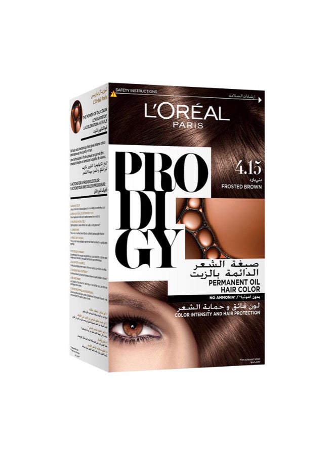 L'OREAL PARIS Prodigy Excellence Creme 4.15 Frosted Brown. - Image 1