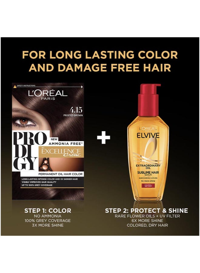 L'OREAL PARIS Prodigy Excellence Creme 4.15 Frosted Brown. - Image 4